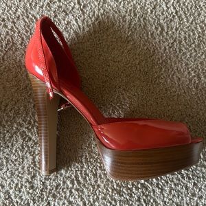 BURNT ORANGE ALDO HEELS SIZE 10 NEVER WORN